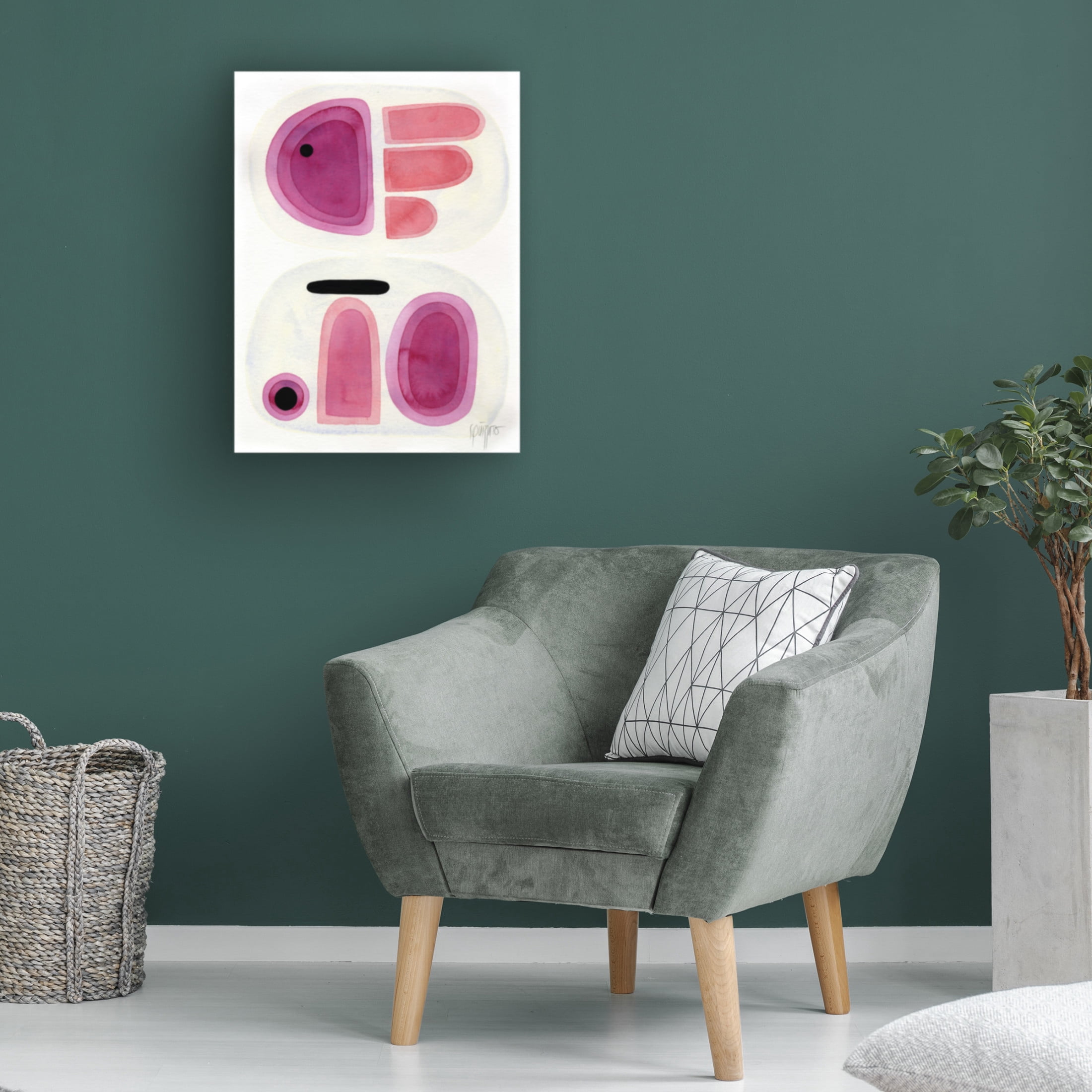 Canvas Wall Art - Antony Squizzato 'Stone Roses in a Shell 1' Wall Art for Living Room, Bedroom, or Office Décor by Trademark Fine Art - 24 x 32 Inches