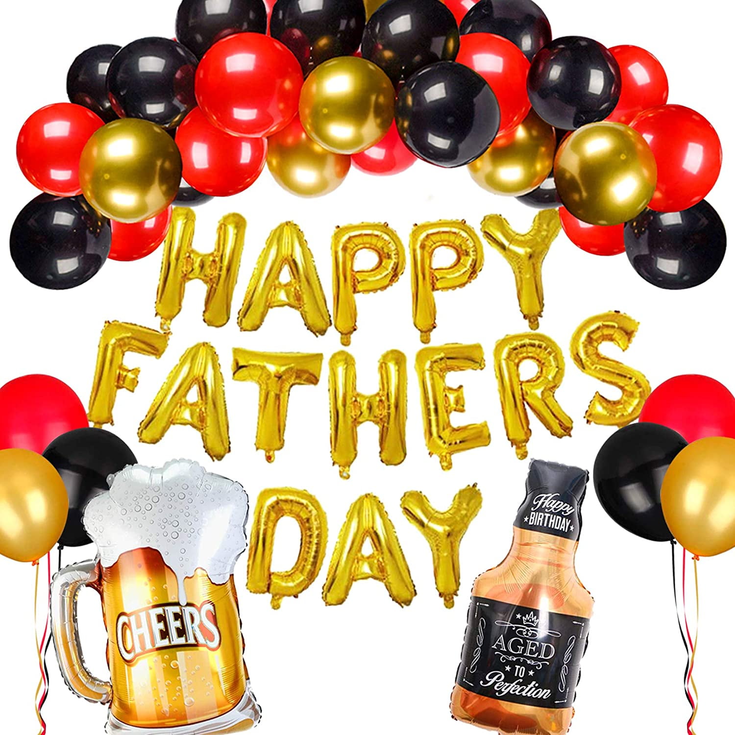 Father's Day Balloon Decorations Set with HAPPY FATHER'S DAY Balloons