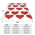 thumbnail image 3 of Honeii Love Print Fleece Blanket - Throw Blanket for Bed, Sofa, Couch, Camping, and Travel , Microplush Ultra Soft Warm Blanket-60"x50", 3 of 7
