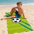thumbnail image 5 of Taicans Soccer Beach Towel,55"x27.5" Quick Dry Microfiber Football Bath Towel,Absorbent Sports Towel for Beach,Pool,Swimming,Travel,Camping,Gym,Outdoor,for Adults,Kids,Soccer Fans, 5 of 5