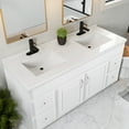 thumbnail image 4 of Design House Concord Vanity in White with Solid White Cultured Marble Top, Fully Assembled, 61-Inch, 4 of 17