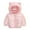 Pink, variant on Lolmot Winter Down Coats for Kids Baby Boys Girls Light Puffer Padded Hooded Jacket Winter Warm Bear Ears Coats Outwear