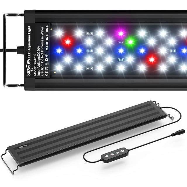 Lámpara LED para acuarios SEAOURA para plantas de 45 a 60 cm con temporizador