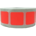 thumbnail image 1 of Autocollants Carrés Fluorescents Rouges 1 Pouce Carré Lot de 500, 1 of 1