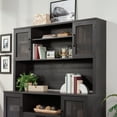 thumbnail image 2 of Sauder Tiffin Line Engineered Wood Large Hutch in Raven Oak Finish, 2 of 13
