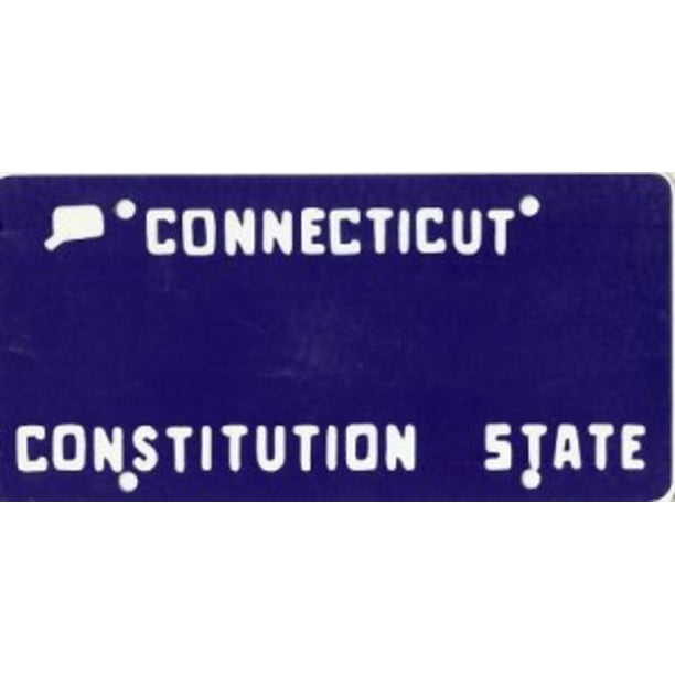 Concevez Vous-Même une Plaque Connecticut Personnalisée 3. Personnalisation Gratuite sur Plaque
