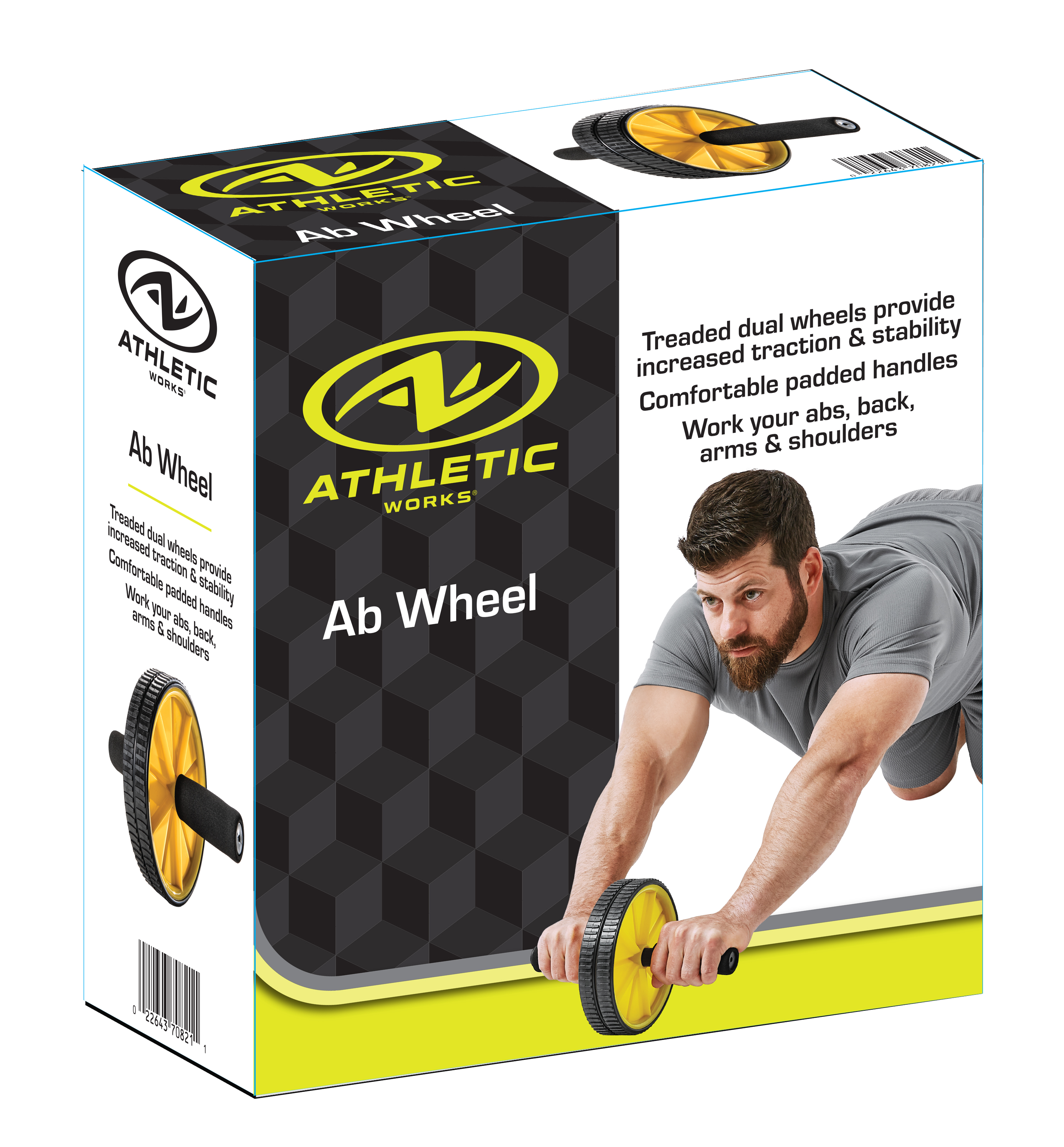 Athletic Works Dual Ab Wheel Core Strength Trainer photo 5