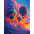 thumbnail image 1 of Globo aerostático Sky - Kit de pintura de diamantes para adultos, kit de pintura de diamantes redondos 5D, kit de pintura de diamantes de imitación, 30*40 cm sin marco, artesanía, 1 of 5