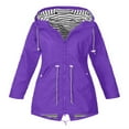 thumbnail image 3 of Womens Long Sleeve Hooded Wind Jacket Coat, 3 of 6