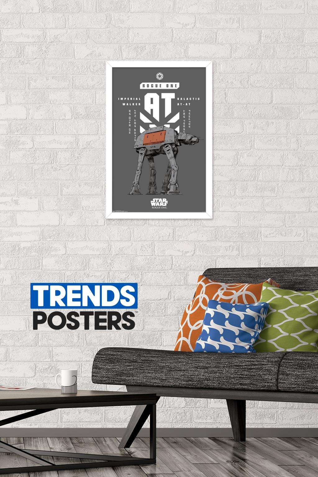 Star Wars: Rogue One - Banner Wall Poster, 14.725" x 22.375", Framed