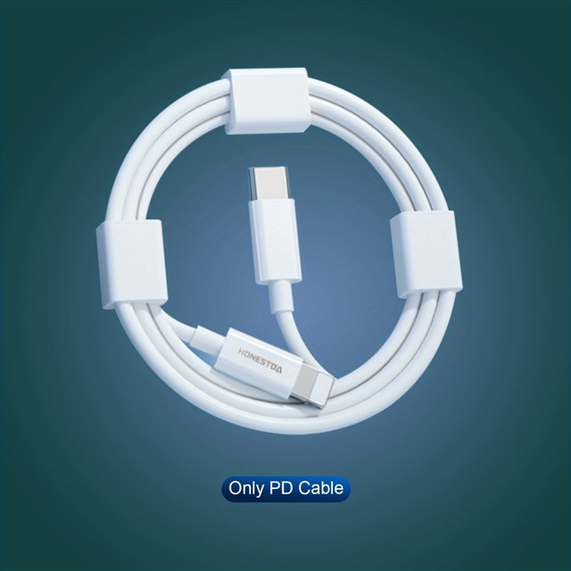 Adaptador De Cargador Rápido De Pared USB C De 20 W PD Con 1 Paquete De Cable De 3.2 Pies Con Interfaz Para Tipo C A Interfaz Para Cable De Carga Apple Compatible Con IPhone 14 13 12 11 Pro Max XR XS