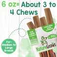 thumbnail image 5 of Nature Gnaws Large Bully Sticks, Natural Dog Chew Treats 10-12" (6oz), 5 of 8