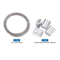 thumbnail image 3 of Uxcell Wire Rope 16Ft 304 Stainless Steel 1/8" with 4Pcs Sleeve Transparent, 3 of 7
