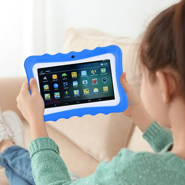 Blue 7-Inch Android Tablet With Wifi, 1Gb Ram 16Gb Storage, Dual
