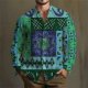 thumbnail image 1 of Camisa de hombre con patrón, camisa para exteriores, calle, manga larga, ropa estampada, moda, ropa de calle, diseñador, casual, transpirable, 1 of 6