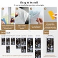 thumbnail image 6 of Spring Flowers Window Privacy Film,Blue Floral Leaves Birds Country Farm Wood Grain Static Cling UV Sun Blocking Window Tint Day and Night,Non-Adhesive One Way Privacy Cover 17.7''x39.3'', 6 of 7