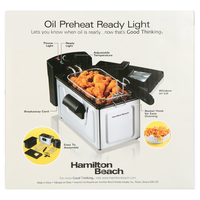 Hamilton Beach Deep Fryer with 2 Frying Baskets Review 