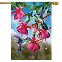Briarwood Lane Flight Of The Hummingbirds Spring House Flag