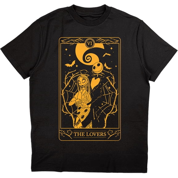 Disney Unisex T-Shirt The Nightmare Before Christmas Jack & Sally Lovers (Small)