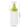 thumbnail image 2 of CuiLiyq 4 Pcs Mini Jam Squeeze Bottle Jar, Sauce Seasoning Box with Lid, Squeeze Bottle Portable Kitchen Easy Clean Spices Storage Container (Green), 2 of 5