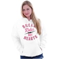 thumbnail image 3 of Break Rules Not Hearts Valentines Day Hoodie Sweatshirt Women Men Brisco Brands S, 3 of 6