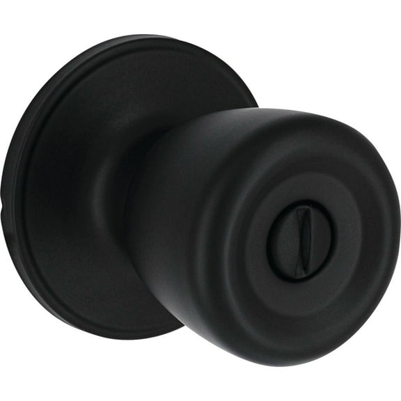 Steel Pro Matte Black Tulip Privacy Knob TRX910B