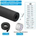 thumbnail image 2 of Uxcell 1-7/8"(48mm) ID x 6Ft Pipe Insulation Foam Tube Set with Aluminum Tape, 2 of 7