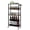 Gray, variant on Black 4-Tier Mesh Wire Rolling Utility Cart with 2 Lockable Wheels, Multi-Purpose Storage Trolley for Home, Kitchen and Office