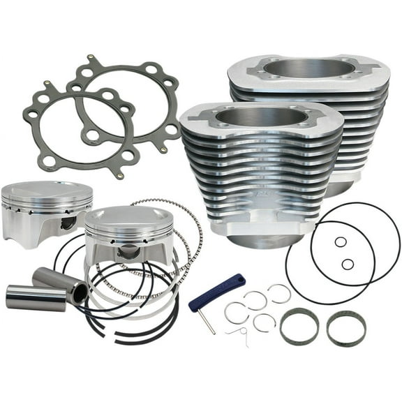Bolt-In Sidewinder 4in. Big Bore Kit - 100in. - Silver