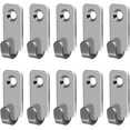 thumbnail image 1 of 10 mini ganchos resistentes de acero inoxidable 304 para colgar en la pared, para espejos, marcos de fotos, alambres, anillos en D y ganchos con forma de cerradura., 1 of 5