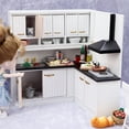 thumbnail image 3 of Set de cocina en miniatura con forma de casa de muñecas, color blanco, escala 1:12, 3 of 3