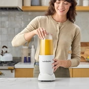 Nutribullet Pro Personal Blender, Shakes, Smoothies, Food Prep, and Frozen Blending, 32 Ounce Cup, 24 Ounce Cups, Flip-top Travel Lids, Matte White