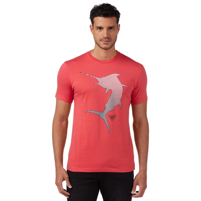 Camiseta Columbia Apparel PFG Graphic para hombre Sunset Red XL