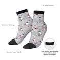 thumbnail image 6 of Naloa Santa with Gifts Ankle Socks for Women Non Slip Socks No Show Socks Classic Low Cut Casual Socks Casual Socks, 6 of 7