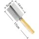 thumbnail image 3 of Pet Comb Dog Grooming Comb Stainless Steel Dog Comb Double-sided Flea Comb With Wooden Handle For Medium And Large Pets2pcs, 3 of 5