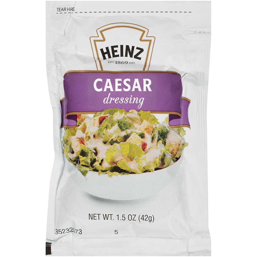 Heinz Ceaser Salad Dressing Single Serve (1.5oz Packets, Pack of 60