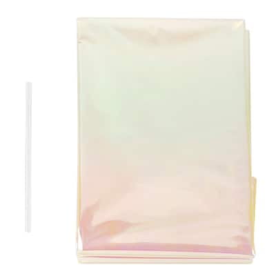 22" x 25" x 8" Iridescent Metallic Plastic Basket Gift Bags by Celebrate It – Ideal for Gift Baskets - Holidays & Special Occasions - 12 Pack