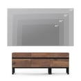 thumbnail image 3 of WAMPAT Modern TV Stand, 2-in-1 Entertainment Center with Storage Cabinets & Metal Base, 53" Brown, Fits TVs Up to 50", 3 of 11