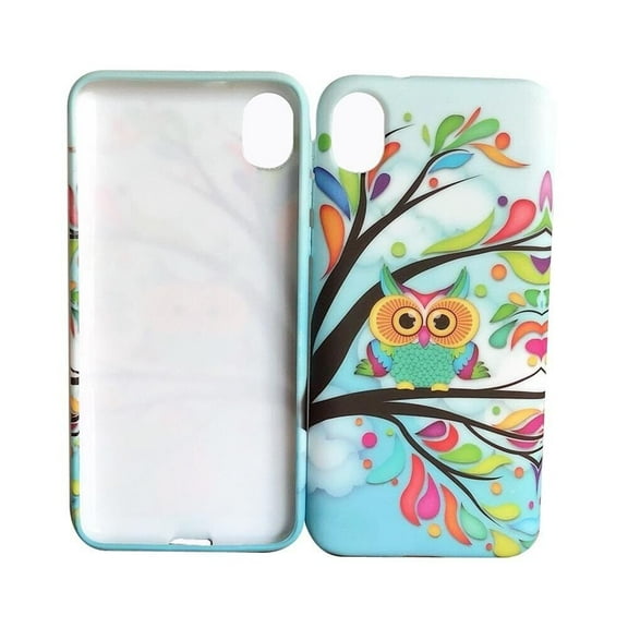 For Motorola Moto E6 XT2005DL XT2005 XT2005-1PP 2019 TPU 1-Piece Cover Cell Phone Case - Owl