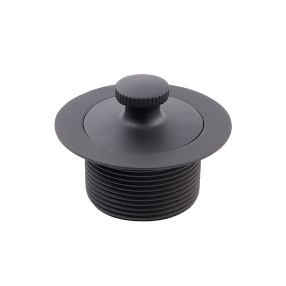 SUPPLYGIANT Lift and Turn Tub Drain Stopper, 1-1/2 Bathtub Drain Assembly, Matte Black Finish