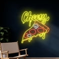 thumbnail image 2 of Handmadetneonsign Cheesy Pizza Neon Sign, Cheesy Pizza Neon Light, Cheese Pizza Led Light, Pizza, 2 of 5