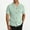 Green, variant on SGFCWSX Mens Short Sleeve Button Down Shirts, Men's Breathable Knit Button Up Shirt with Chest Pocket Green Size 3XL