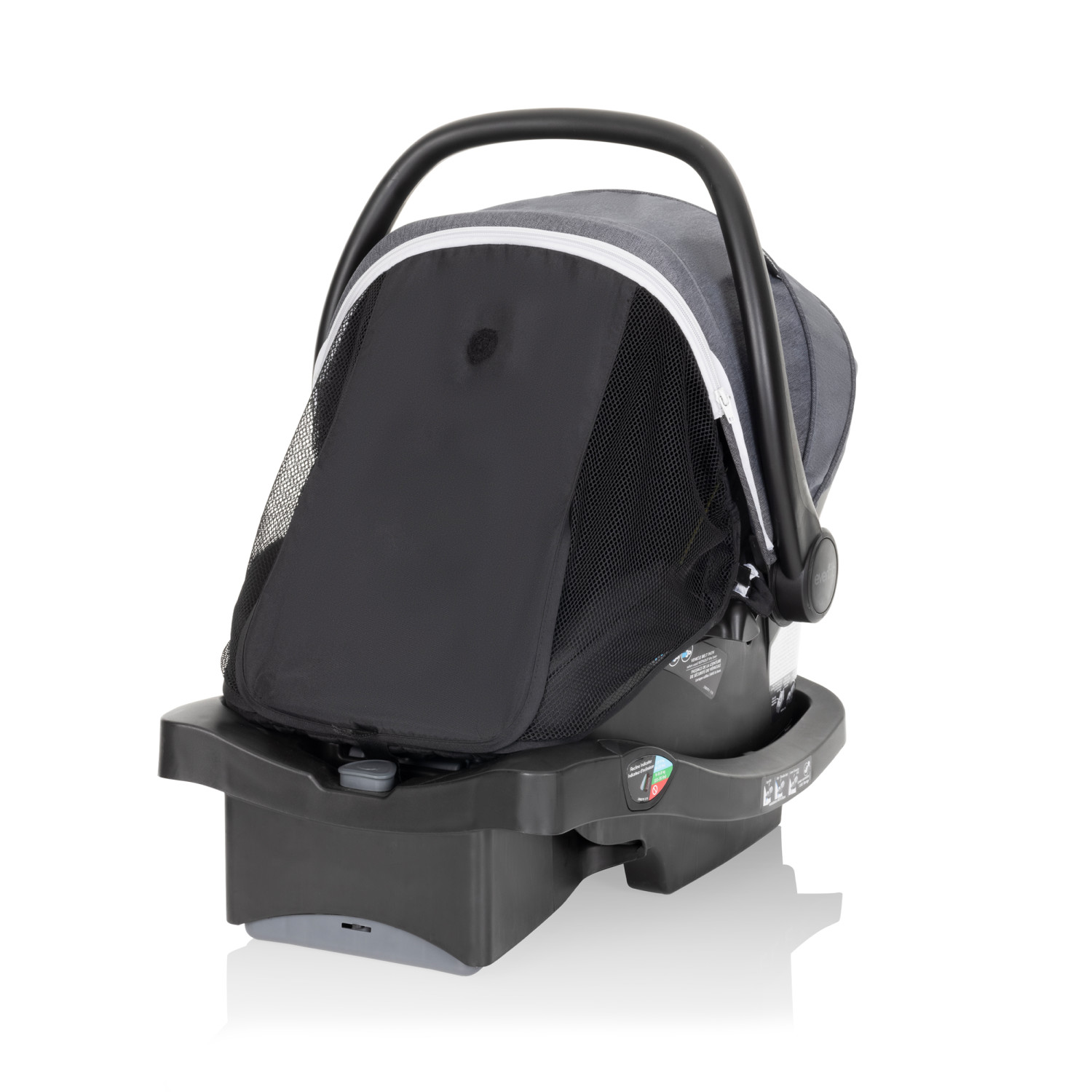 Evenflo Pivot Vizor Travel System with LiteMax Infant Car Seat (Chasse Black), Unisex - image 5 of 20
