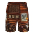 thumbnail image 6 of Naloa Log Cabin Inside Men's Beach Shorts, Surfing shorts, Swim trunks, Quick Dry Swim Trunks for Surfing Beach Fun - 3X-Large, 6 of 9