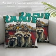 thumbnail image 3 of Racoon & Opossum Lover Trash Eater Garbage Truck Team Trash Throw Pillow, 3 of 5