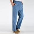 thumbnail image 5 of Ketyyh-chn99 Mens Linen Pants 2023 Sweatpants Legging Casual Pants Blue,4XL, 5 of 5