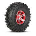 thumbnail image 2 of 4Pcs AUSTAR AX-4020B 1.9 Inch 110mm 1/10 Rock Crawler Tires with Alloy Beadlock Wheel Rim, 2 of 7