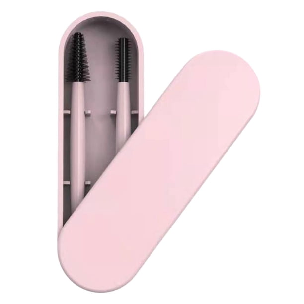 1set Silicone cejas cepillos pinceles pinceles práctico pestañas peines rosa