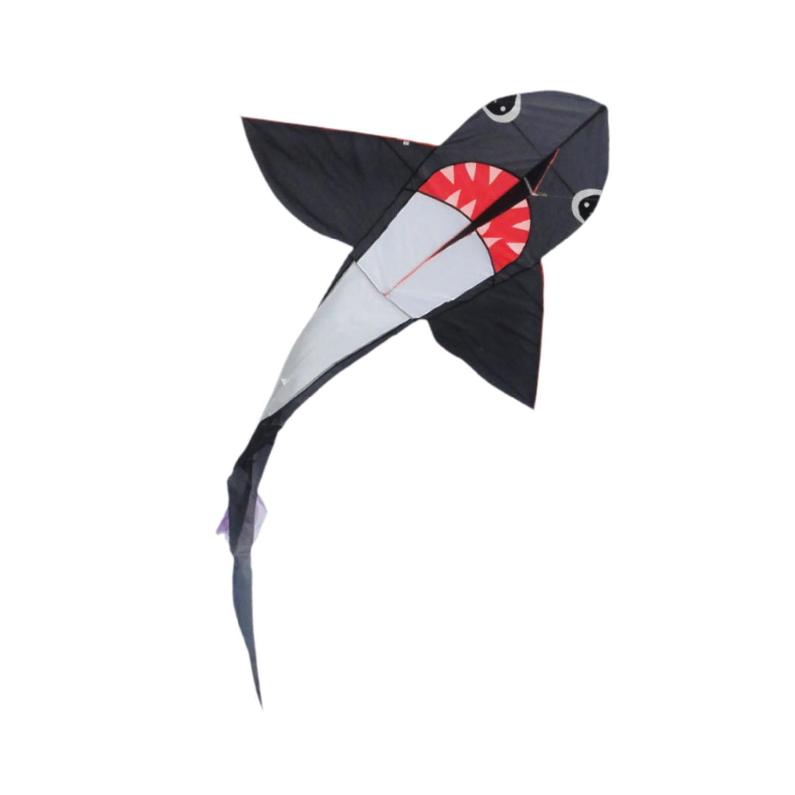 harayaa Shark Shaped Kite Colorful Relaxing Activity Easy Control Game Large Size Flying