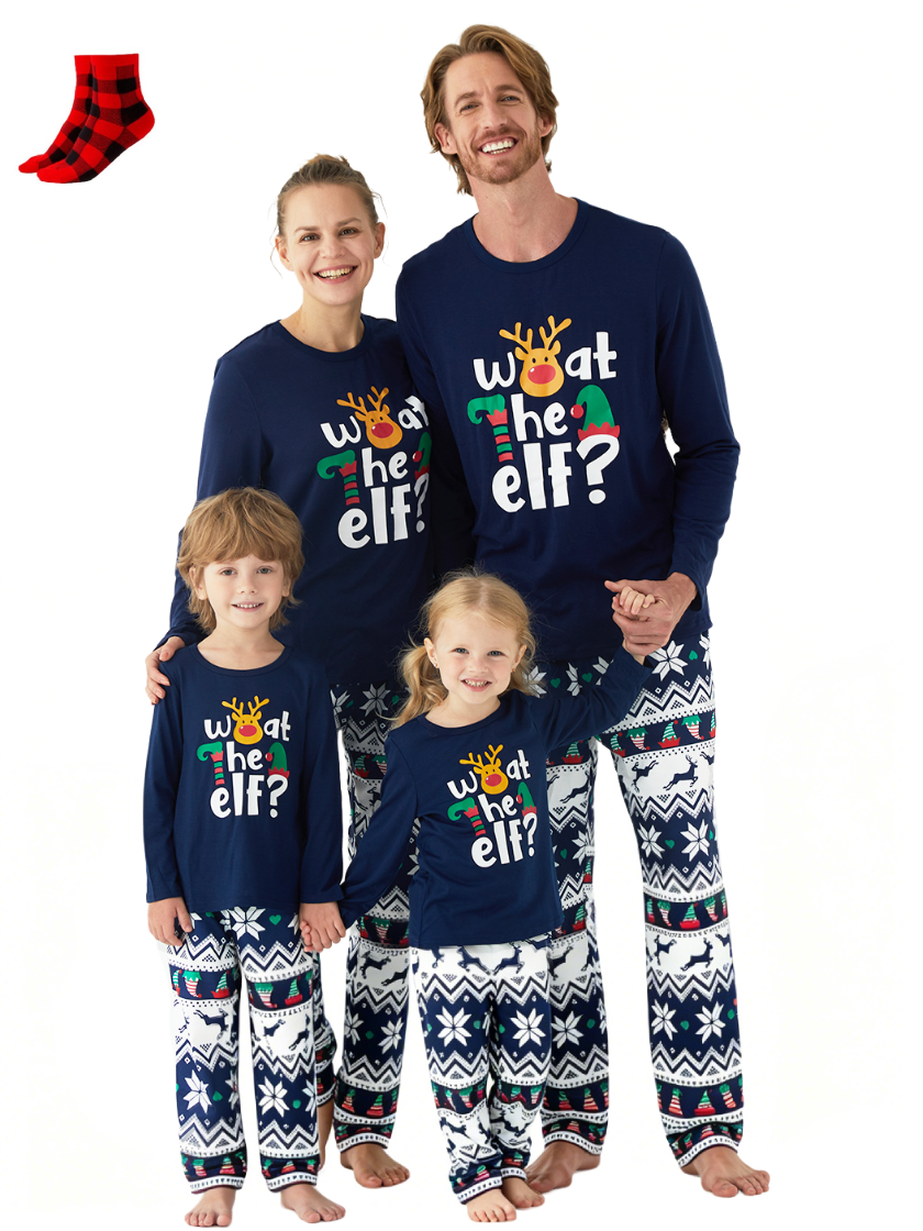 PatPat Men's Christmas Pajamas 2-Piece Elf Set
